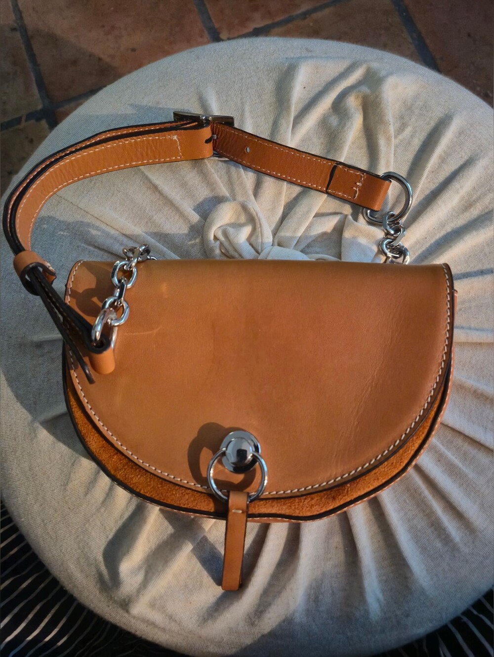 Zara Saddle Tan Mini Bag